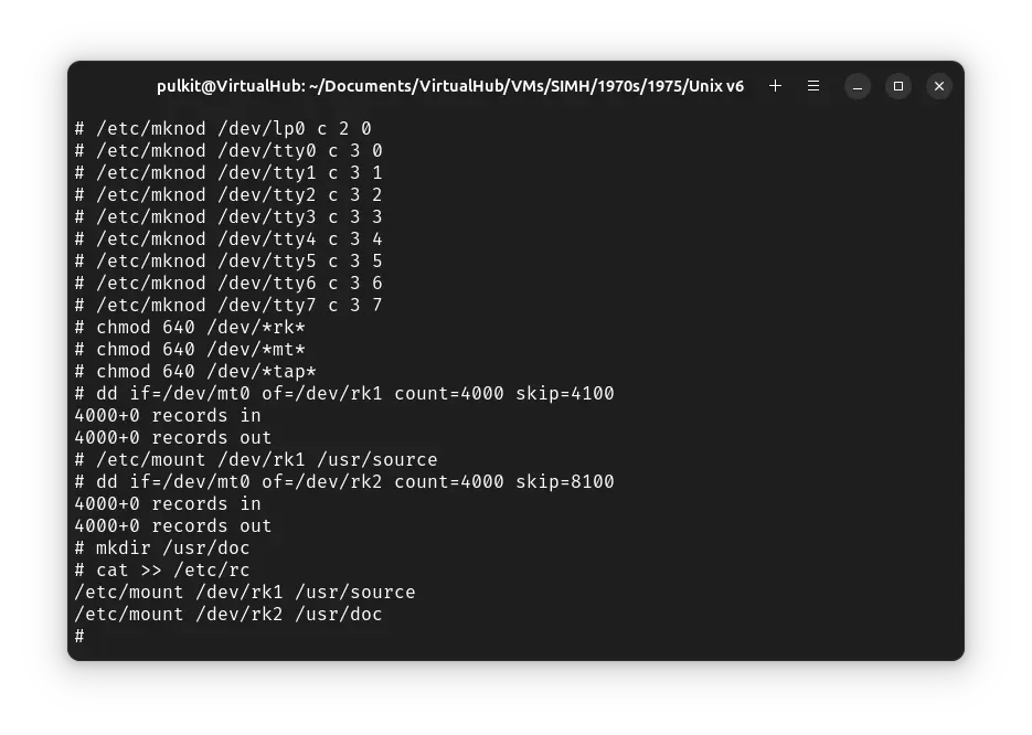 configure automount of doc and source disks