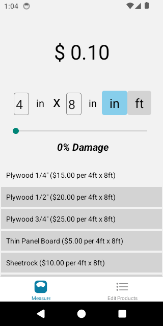 Plywood sheet selected