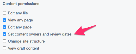 Content review permissions