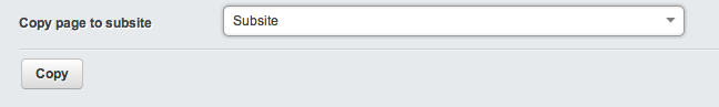 Subsites copy page from main site