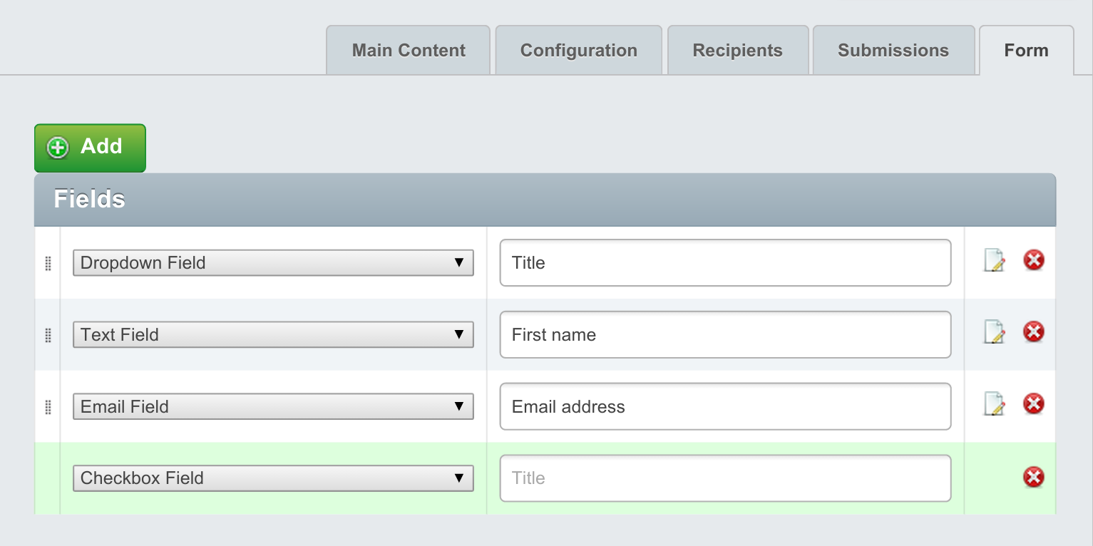 Adding fields