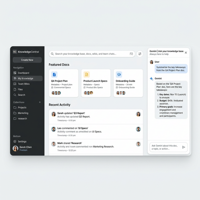 Google Workspace Style Mockup